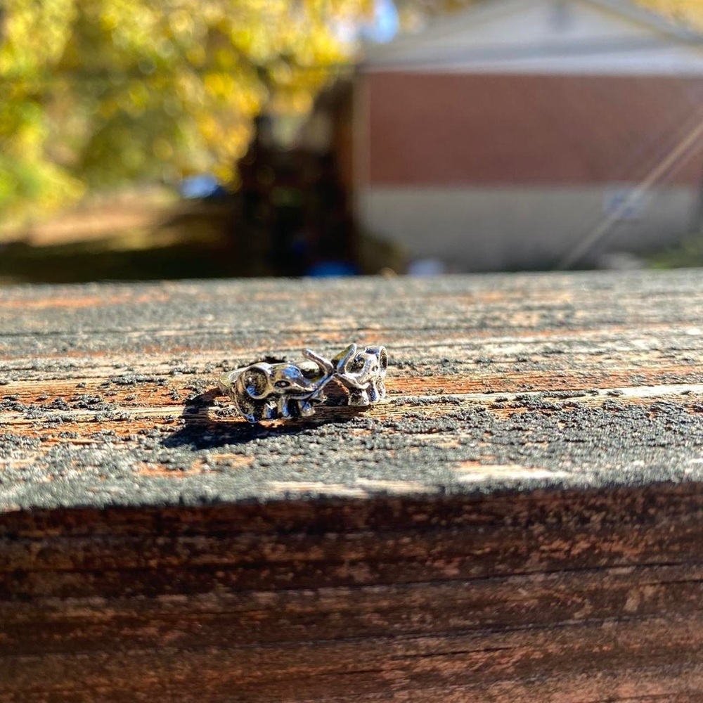 Silver Elephant Ring